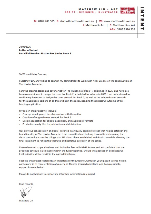 Letter of Intent - Matthew Lin