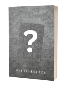 blank book with question mark